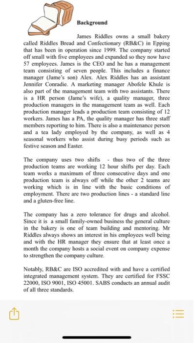 QUESTION 1 Create the strategic elements for the