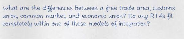 What are the differences between a free trade