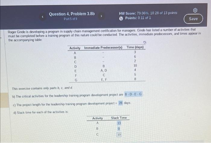 and D, E, F, G Roger Gindo is developing a