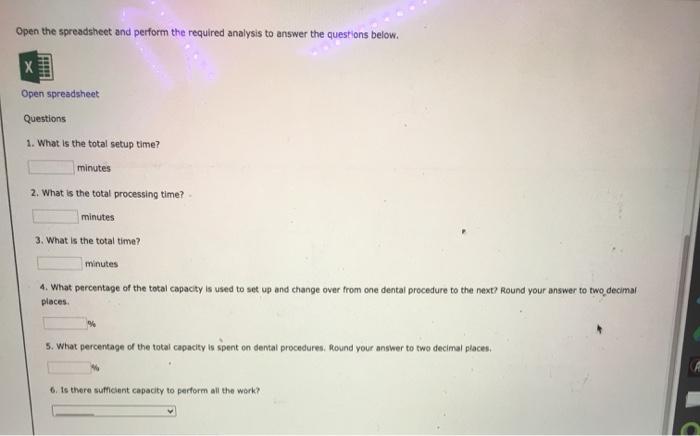 Excel Online Activity: Capacity A typical
