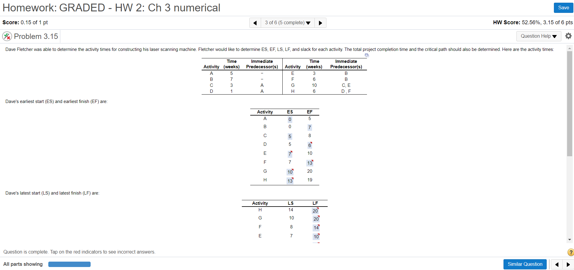 Homework: GRADED - HW 2: Ch 3 numerical Save