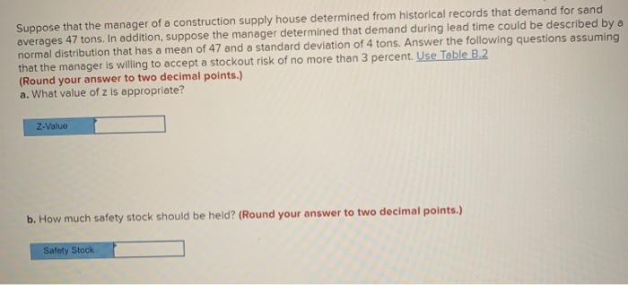 my Work Given this information: Expected demand