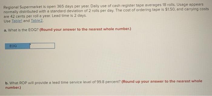 my Work Given this information: Expected demand
