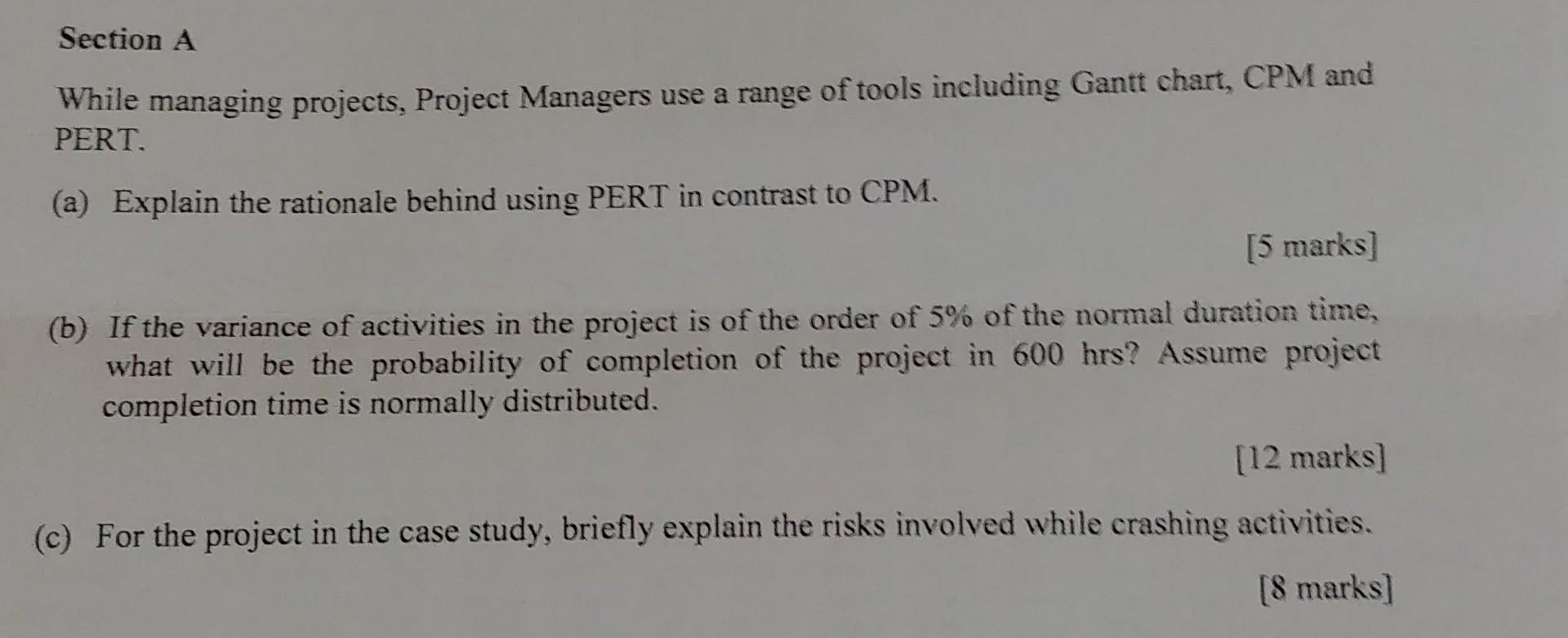 can you please answer question B Section A While