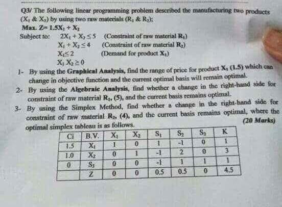 please answer QUESTION NUMMBER 2. Q3/ The