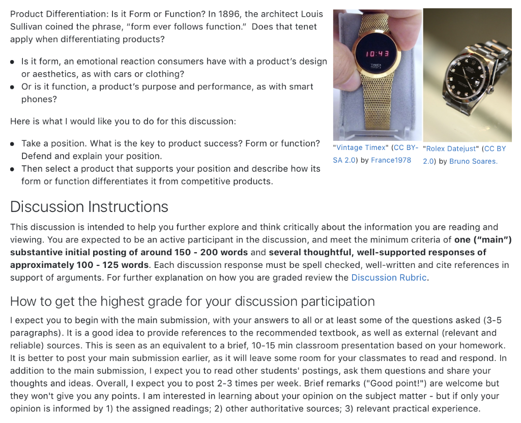 Product Differentiation: Is it Form or Function?