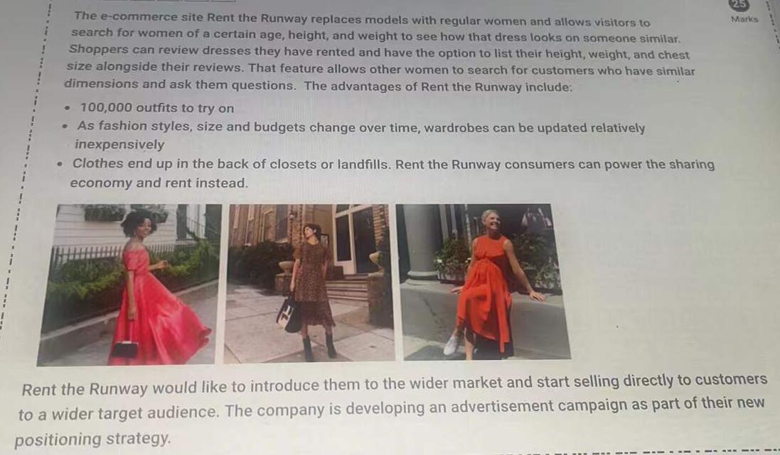 answer b if you only answer one Marks The