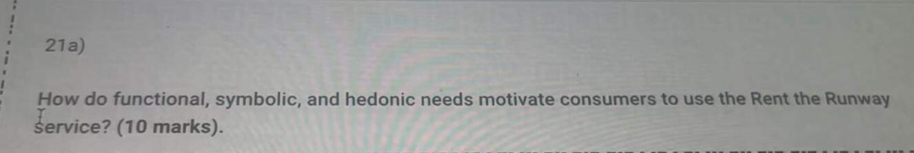 answer b if you only answer one Marks The