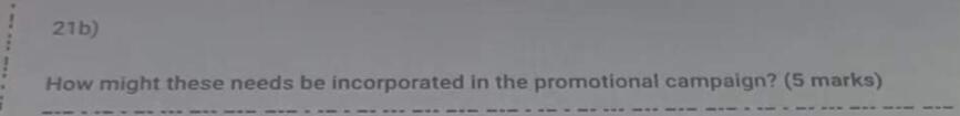 answer b if you only answer one Marks The