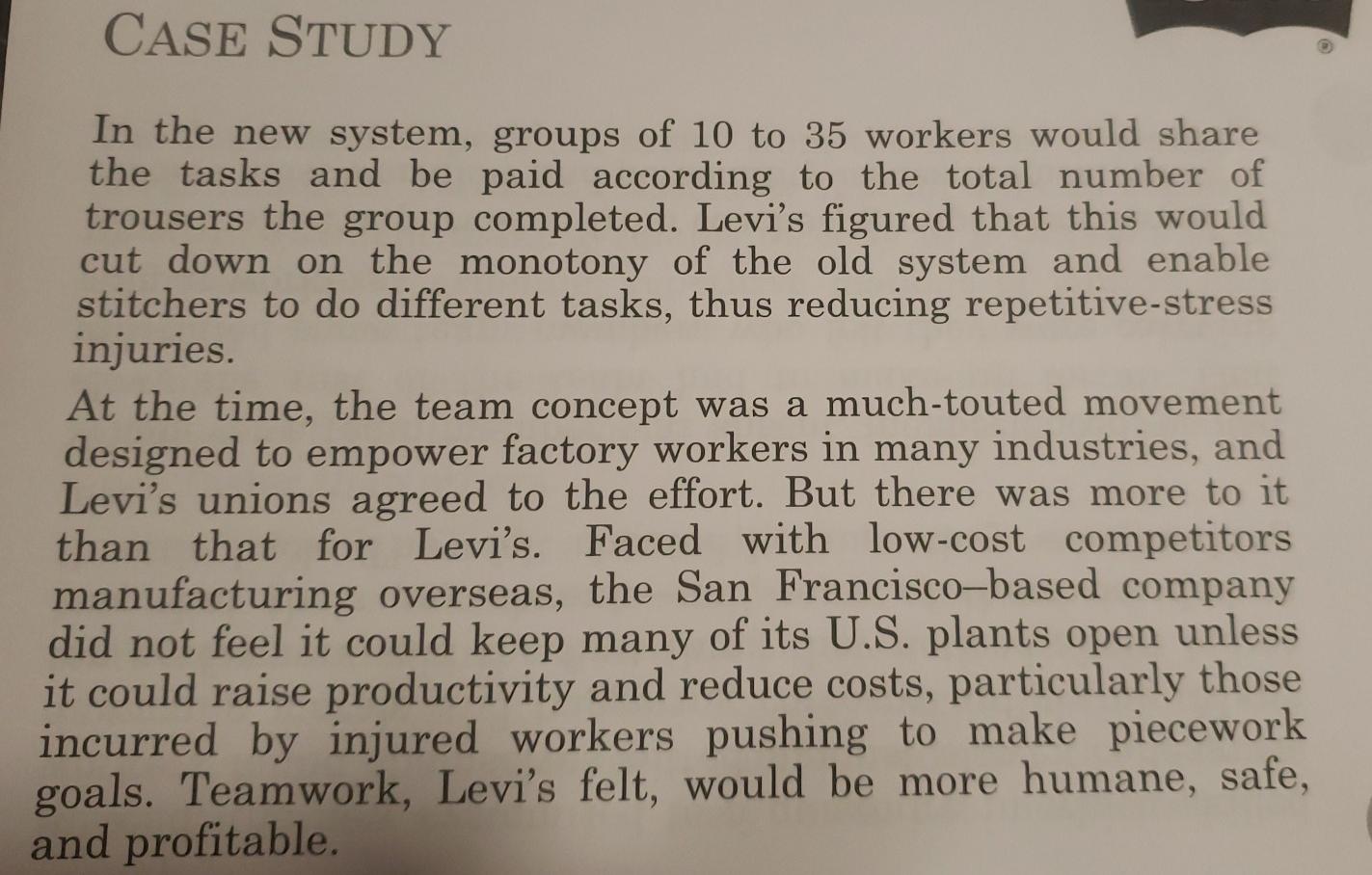 CASE STUDY: JEANS THERAPY - LEVI'S FACTORY