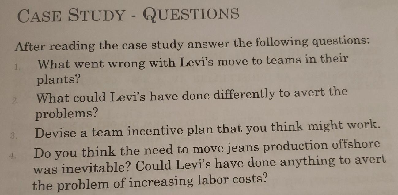 CASE STUDY: JEANS THERAPY - LEVI'S FACTORY