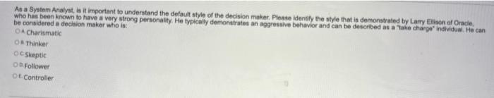 When writing the final report, the experienced