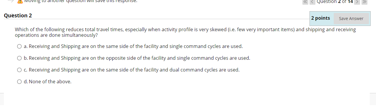 A Moving to another question will save this