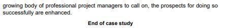 1. What reasons does the case study indicate are