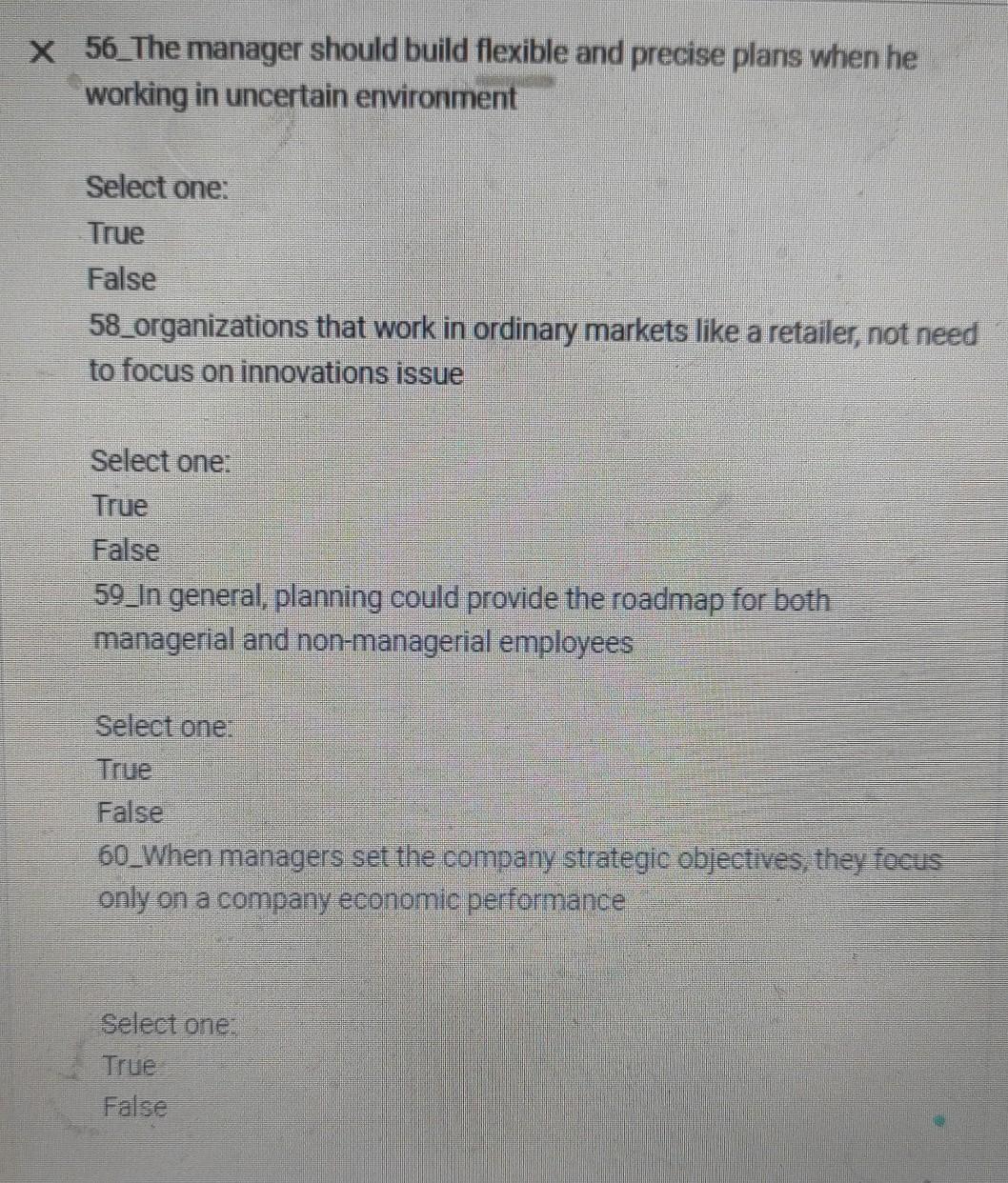 X 56_The manager should build flexible and