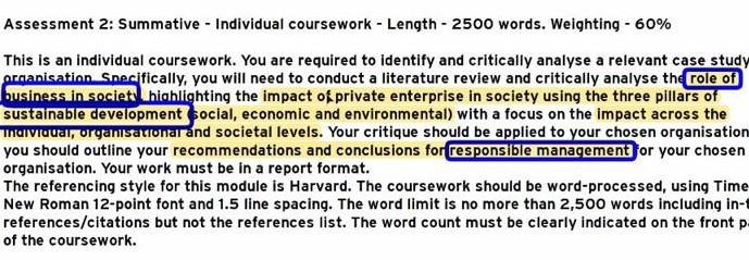 Assessment 2: Summative - Individual coursework -