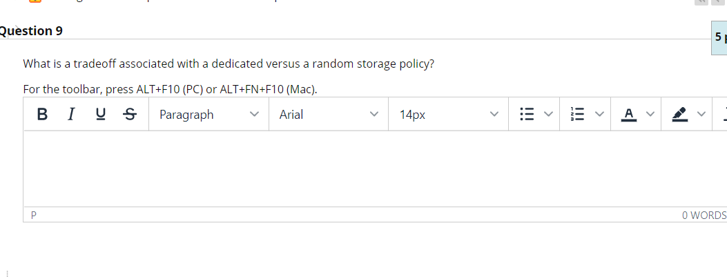 Question 9 5 What is a tradeoff associated with a
