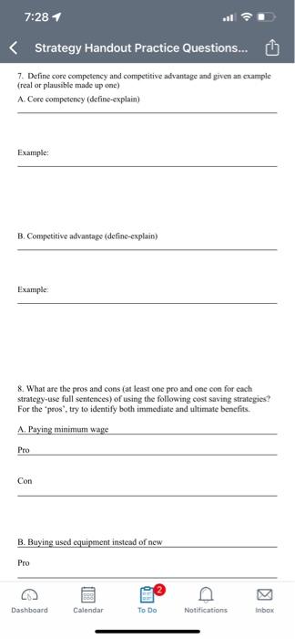 7:27 1 Strategy Handout Practice Questions... 5.