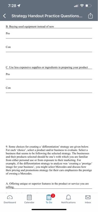 7:27 1 Strategy Handout Practice Questions... 5.