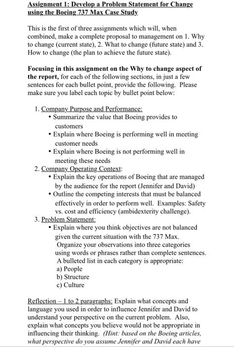 Assignment 1: Develop a Problem Statement for