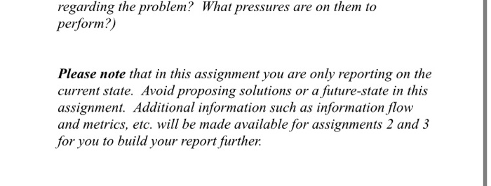 Assignment 1: Develop a Problem Statement for