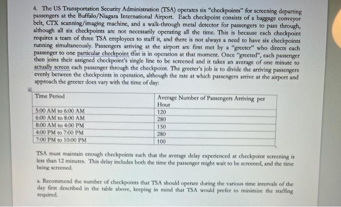 4. The US Transportation Security Administration