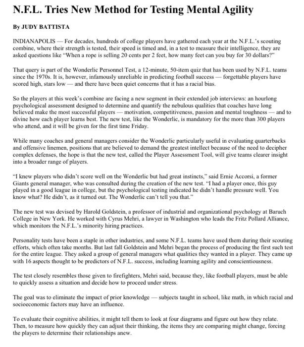 Do you see any validity issues with the test