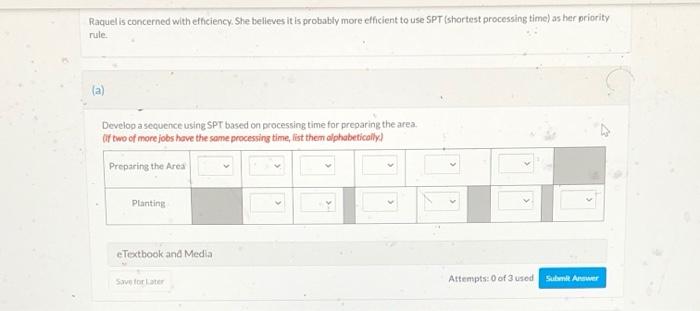 Question 6 of 6 < -/5 Raquel's Landscaping