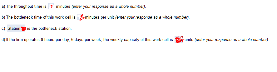 please help me answer a,b,c,d The three-station