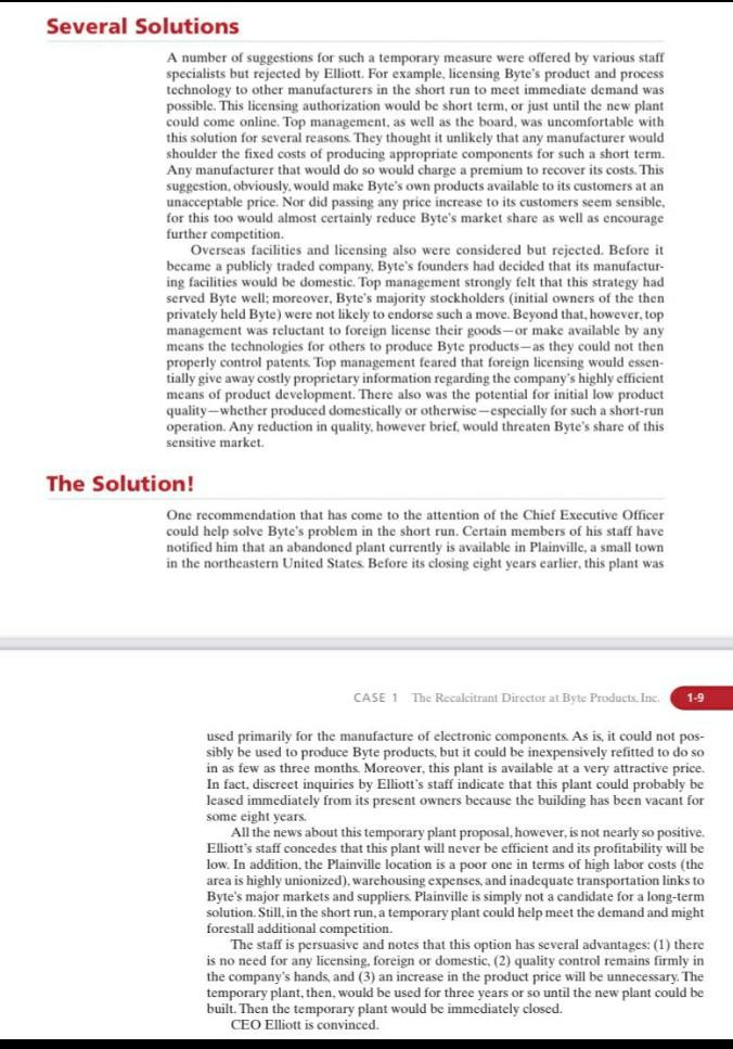 Could you please analyze this cases and make it