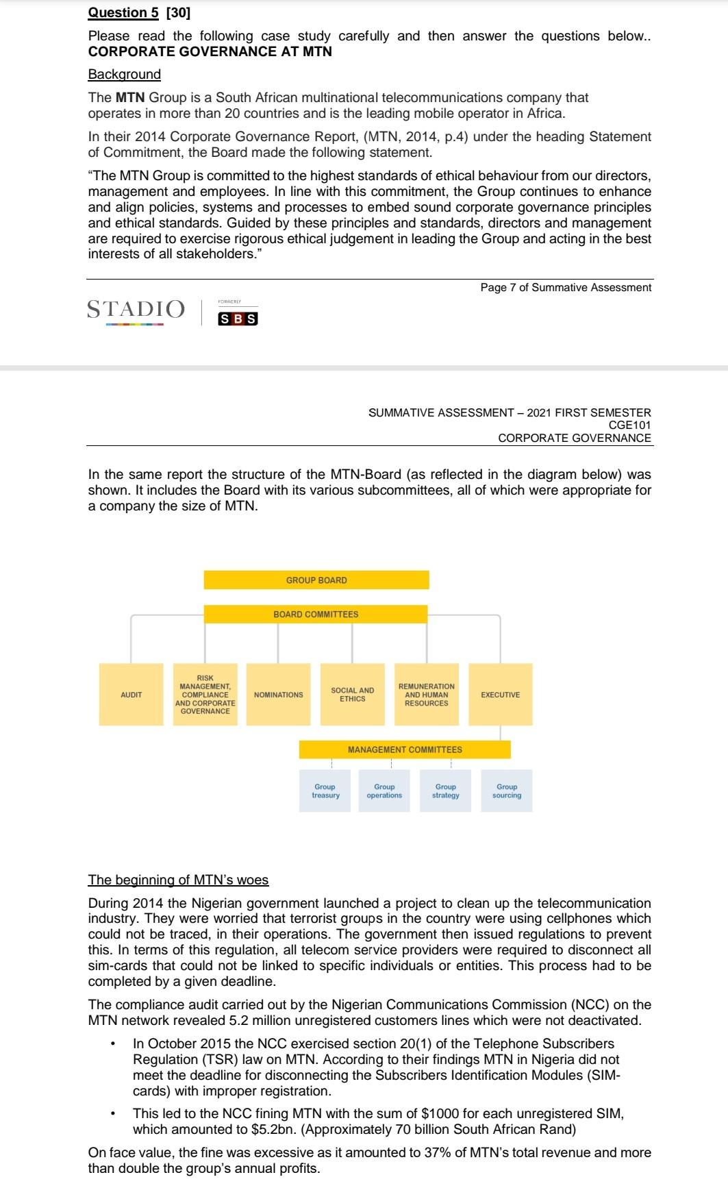 Developments since the initial penalty In 2016