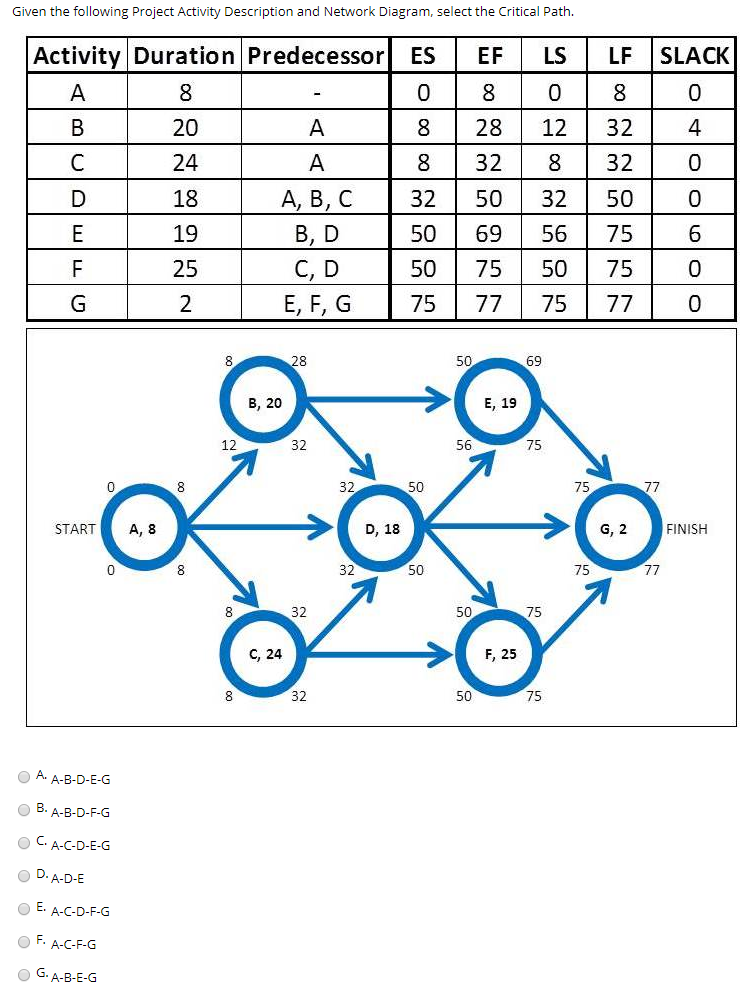 Given the following Project Activity Description