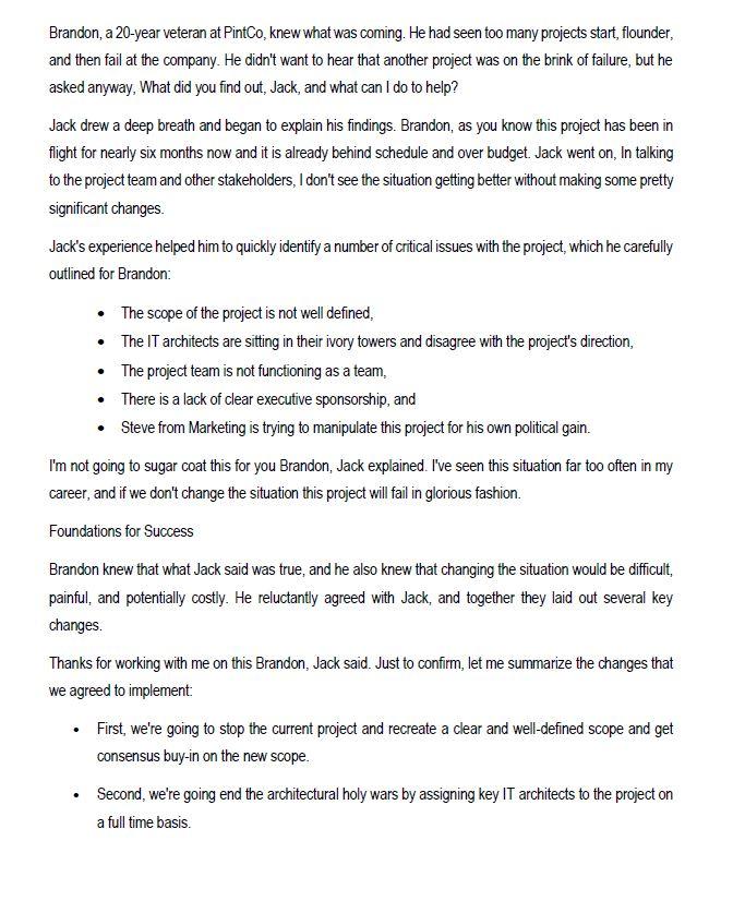 Read the Case study and answer the questions that