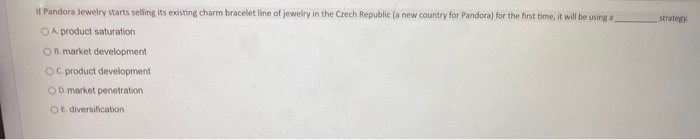 strategy If Pandora Jewelry starts selling its