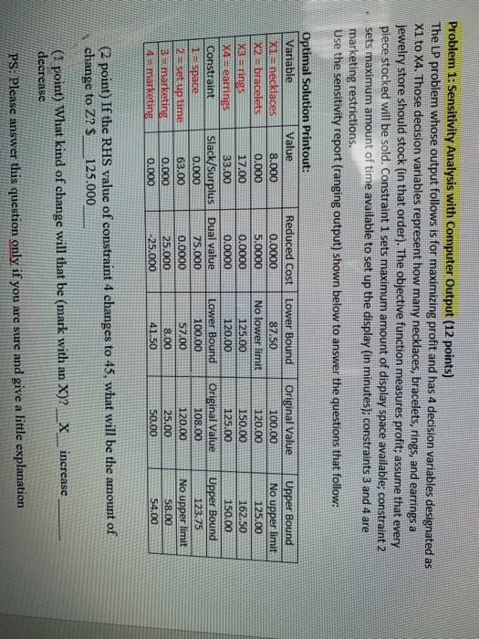 Problem 1: Sensitivity Analysis with Computer