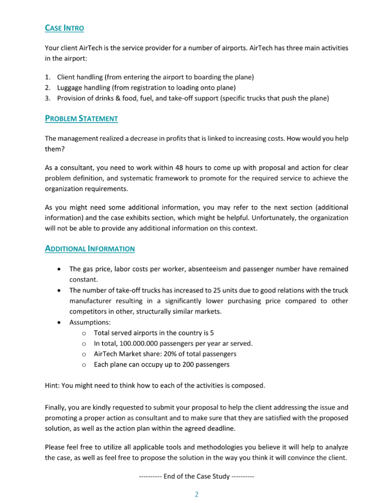 This is an interview case study and i want simple