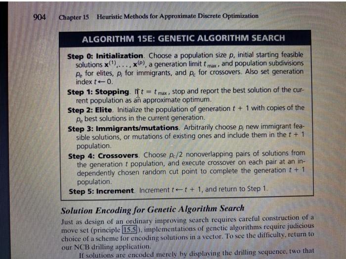 (25 points) Apply the genetic algorithm