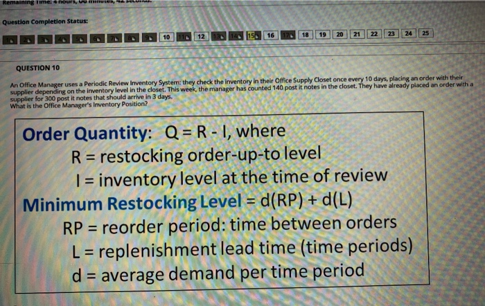 Question Completion Status: . 15 16 17 18 19 20