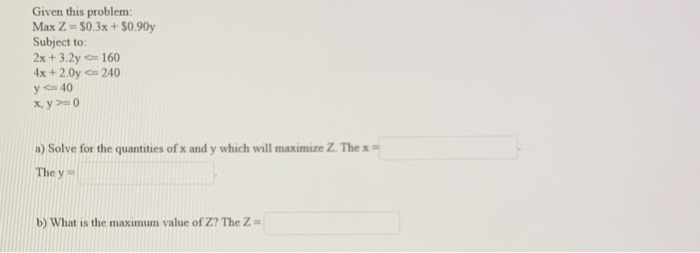 please show answers clearly Given this problem