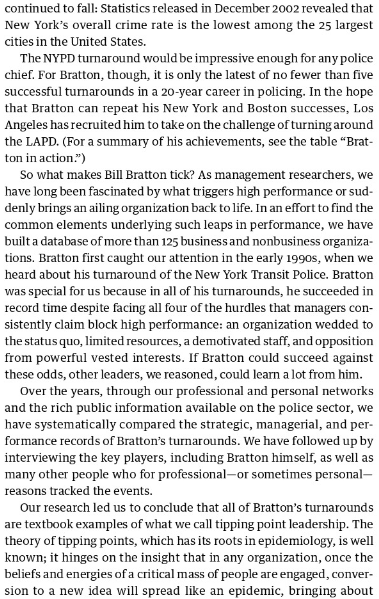 What does the Tipping Point chapter teach us