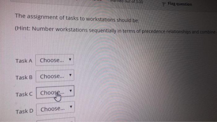 Task Task Listed Below A B. (mins) 8 10 9 10 7 5