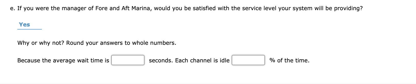TABLE 11.4 VALUES OF P, FOR MULTIPLE-SERVER