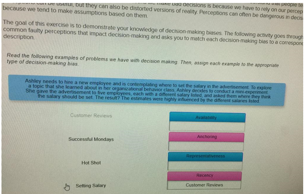 Decision-Making Biases This activity is important