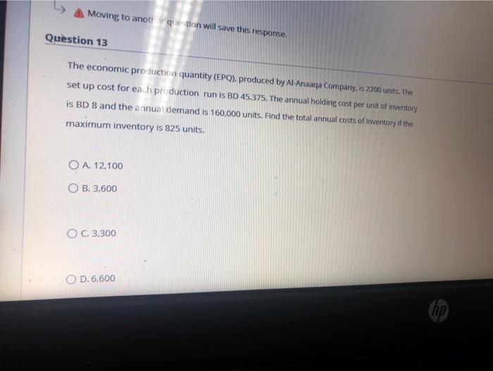 Moving to anotution will save this response.