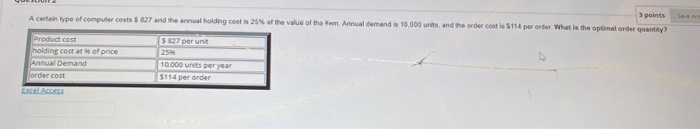 3 points A certain type of computer costs 5 827