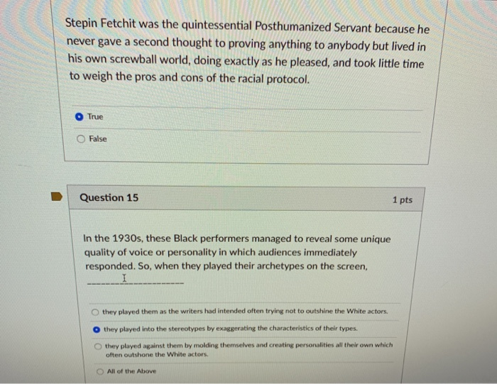 Stepin Fetchit was the quintessential