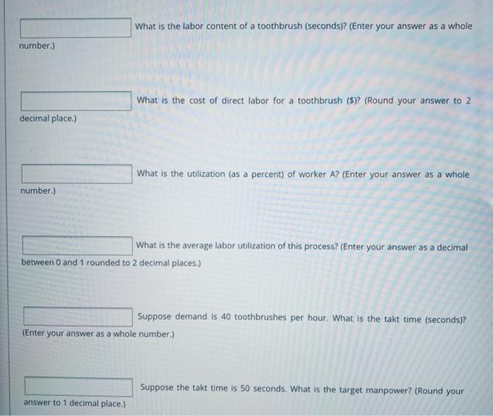 Please anwser all parts to this question The