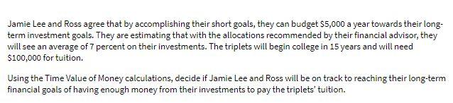 Jamie Lee and Ross agree that by accomplishing