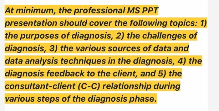 At minimum, the professional MS PPT presentation