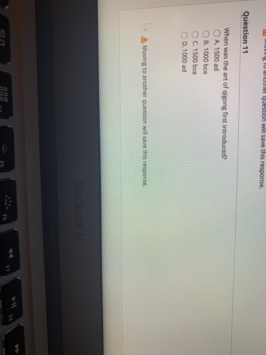 Movs druer question will save this response.